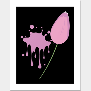 Pink Tulip Posters and Art